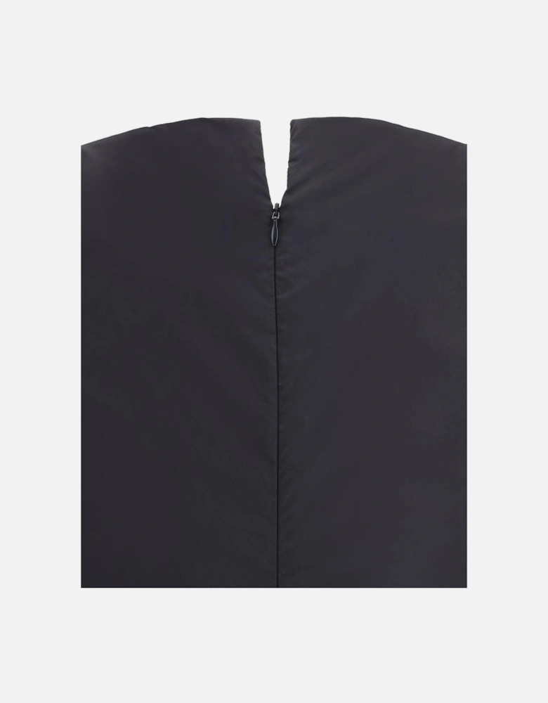 Terry Long Sleeve Jersey with Zipper Closure Women - Black T-Shirts