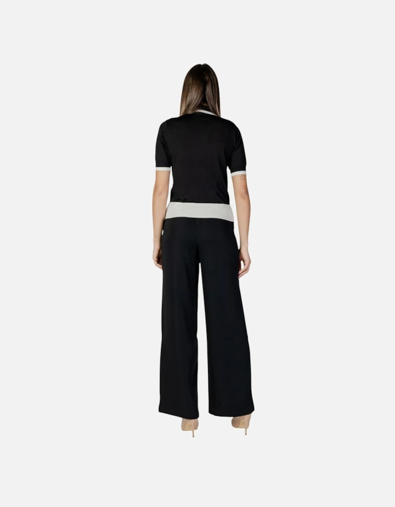 Viscose Polyamide Womens Sweatshirt - Black And White T-Shirts