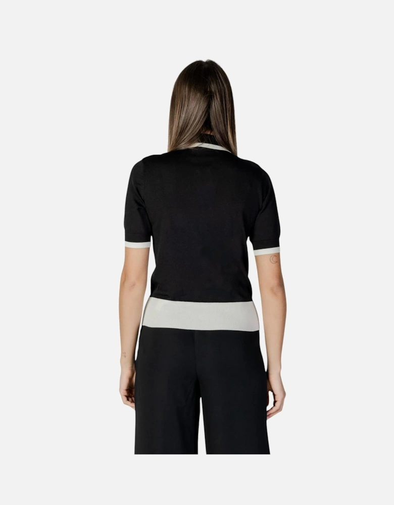 Viscose Polyamide Womens Sweatshirt - Black And White T-Shirts