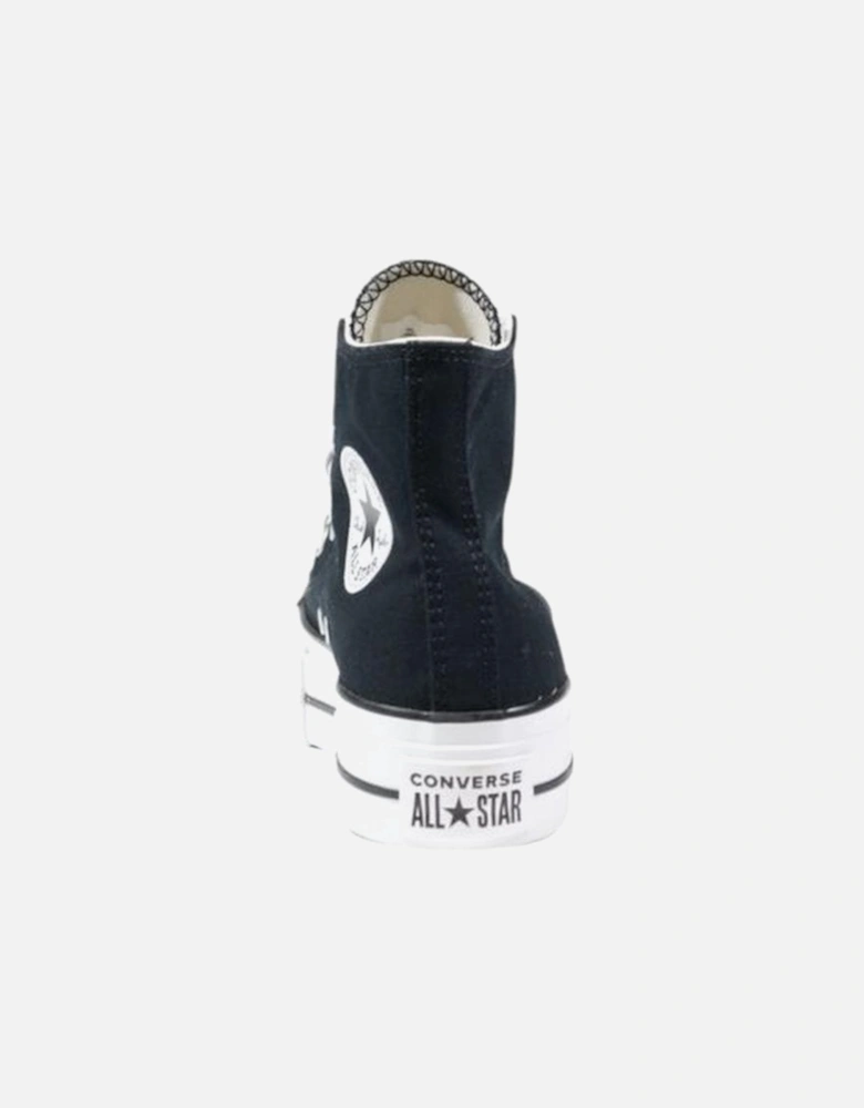 Platform High-Top Sneakers with Flat Sole Women - Black