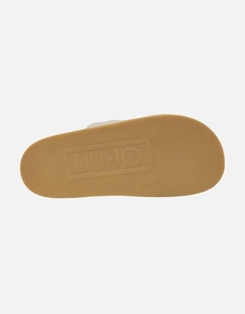 Leather Upper Womens Sandals - Gray