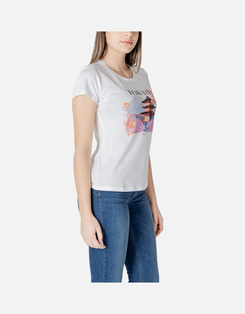 Short-Sleeve Cotton T-Shirt Women - White