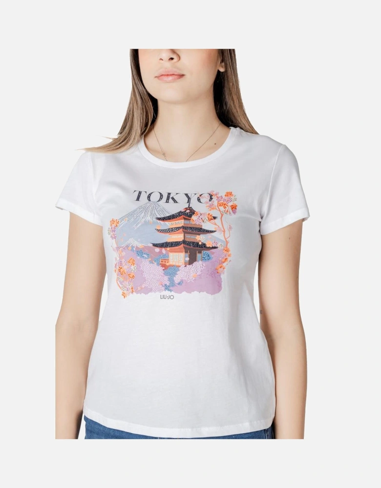 Short-Sleeve Cotton T-Shirt Women - White