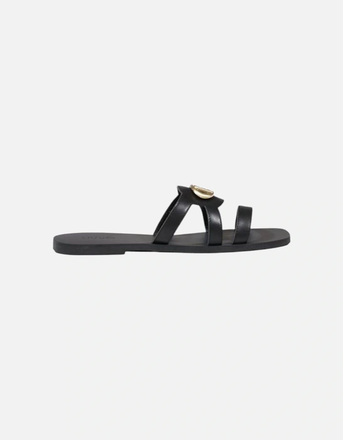 Womens Leather Upper Sandals - Black, 6 of 5