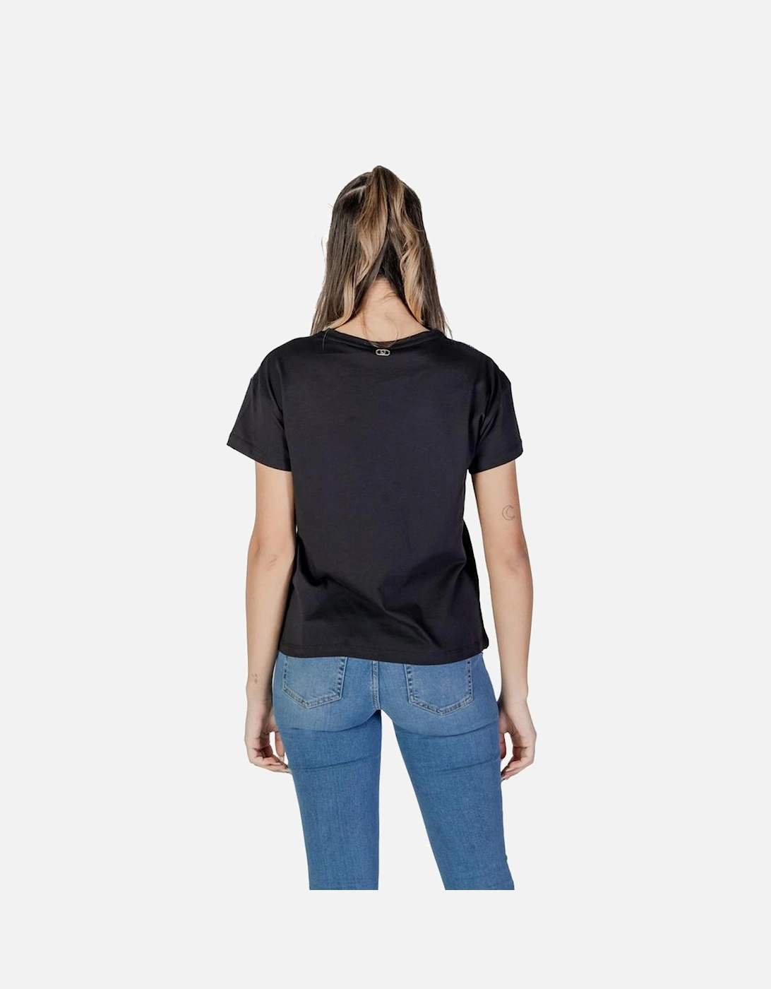 Short Sleeved 100% Cotton T-Shirt Women - Black