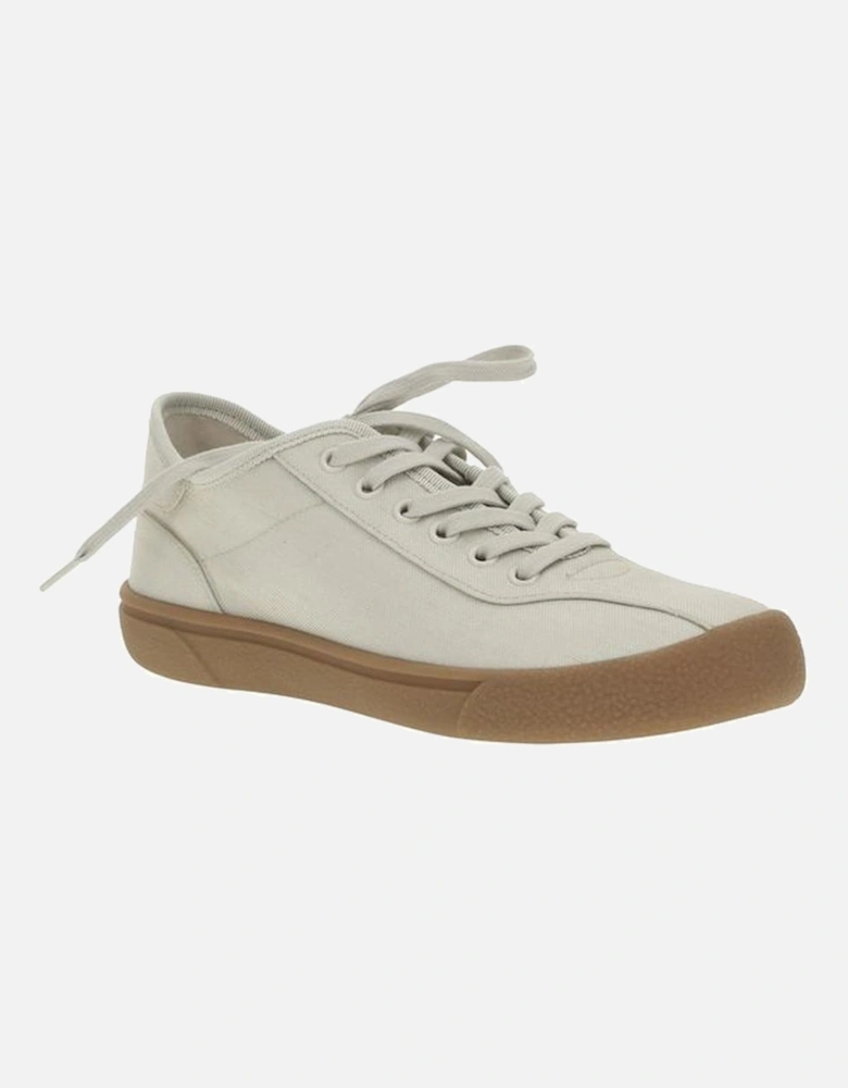 Minimalist Canvas Lace-Up Sneakers Women - Yellow