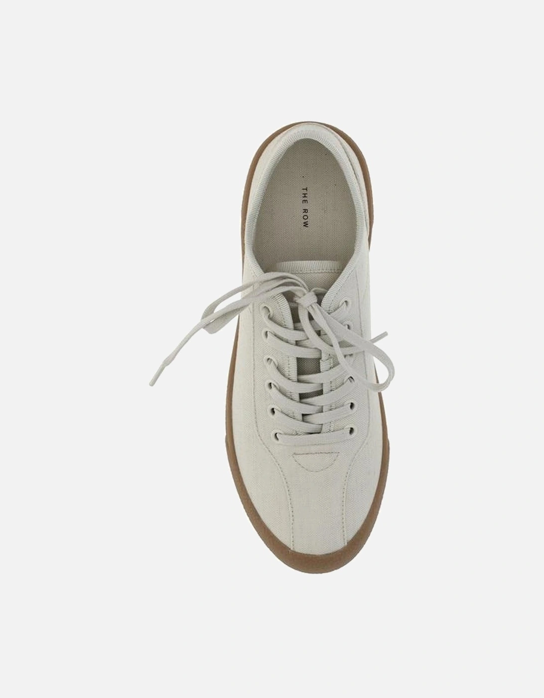Minimalist Canvas Lace-Up Sneakers Women - Yellow