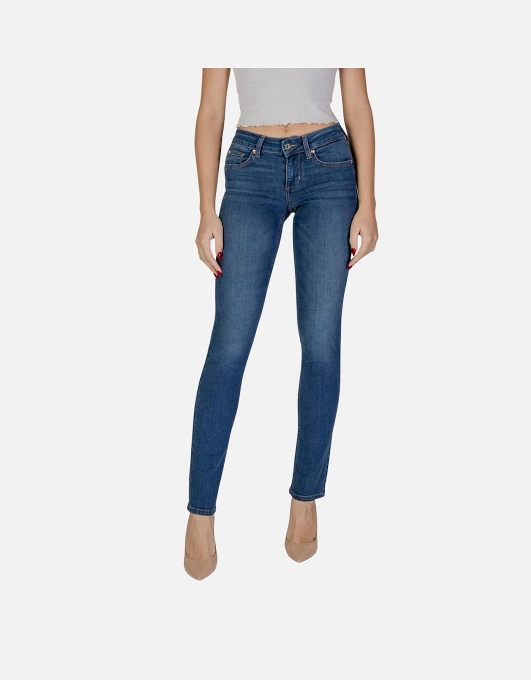 Slim Fit Stretch Jeans Women - Blue Jeans, 5 of 4