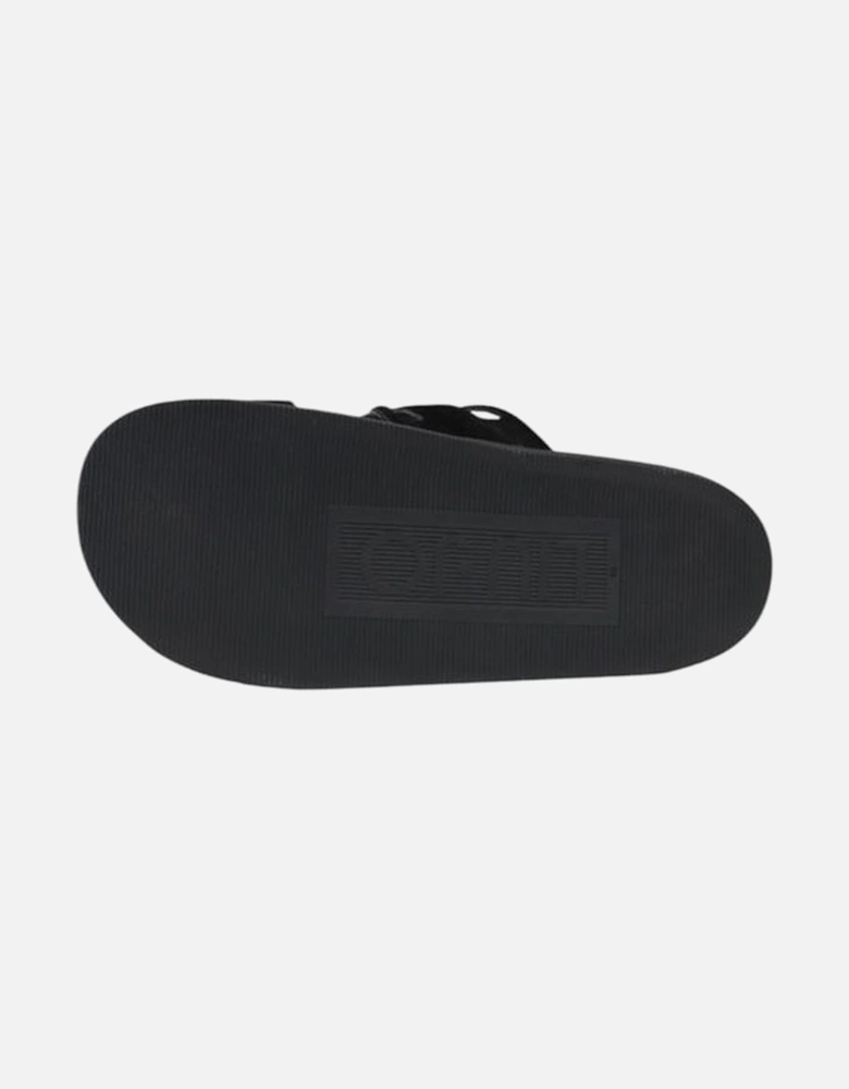 Leather Upper Womens Sandals - Black