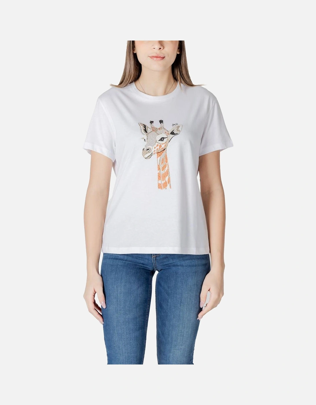 Short-Sleeve 100% Cotton T-Shirt Women - White, 6 of 5