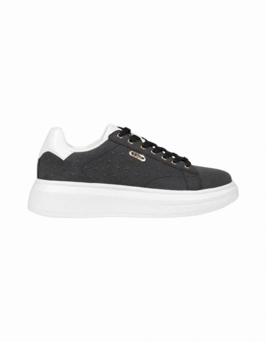 Stylish Polyurethane Sneakers with Rubber Sole Women - Black, 6 of 5