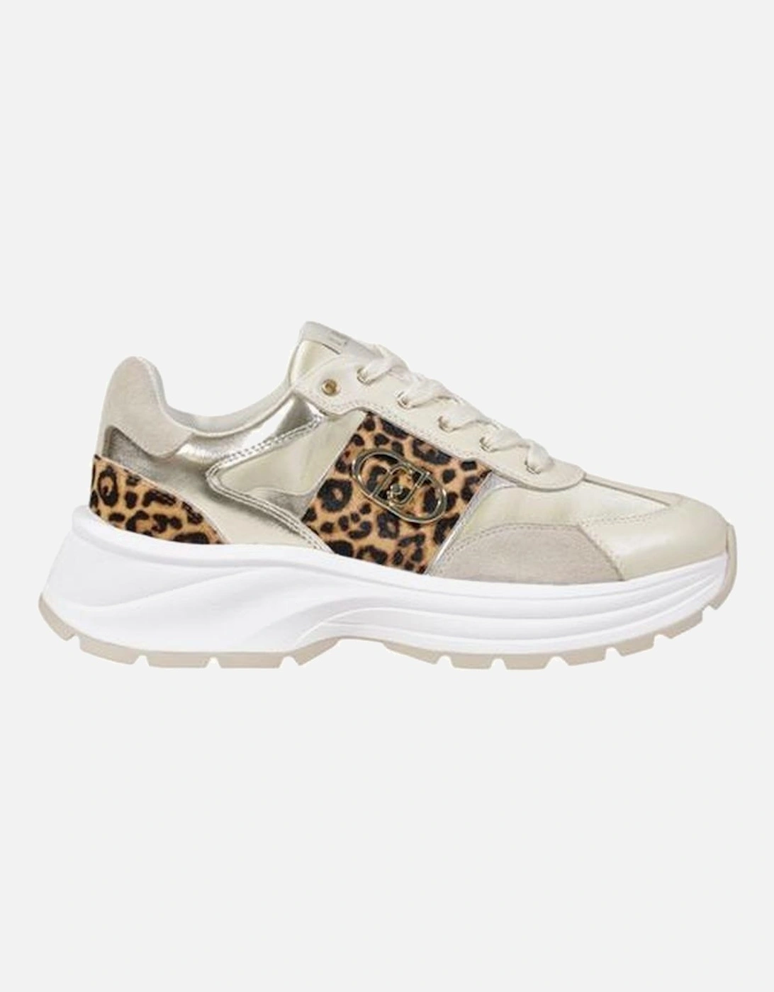 Luxury Leather and Polyester Sneakers Women - Gold, 6 of 5