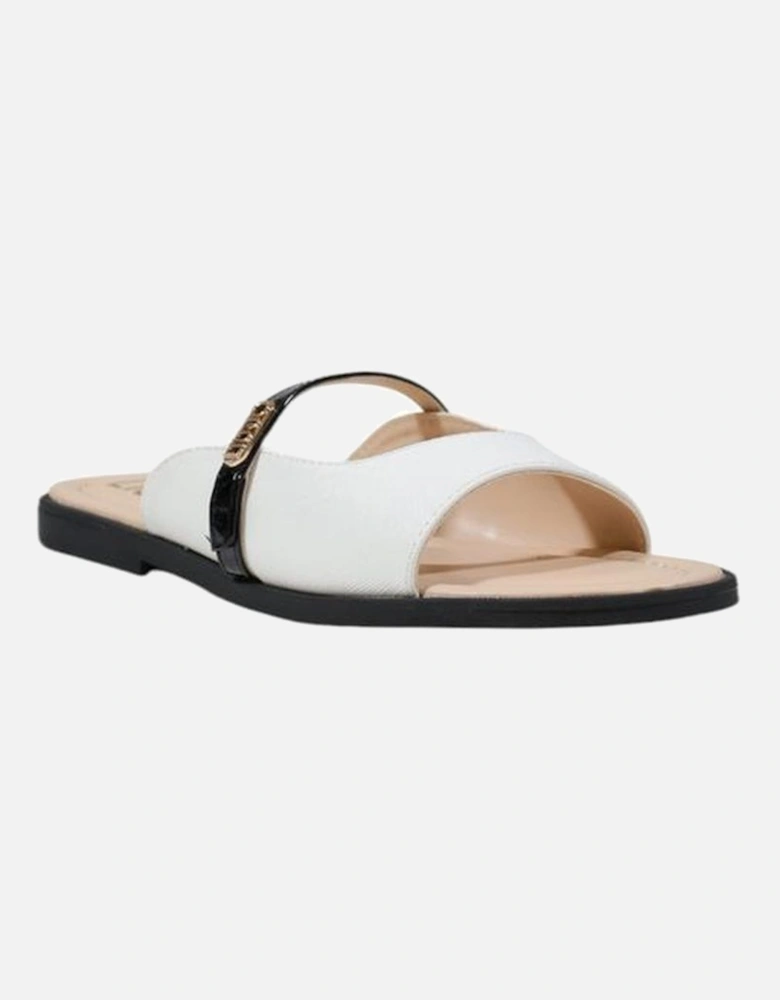Elegant Polyurethane Sandals with Metal Details Women - Black And