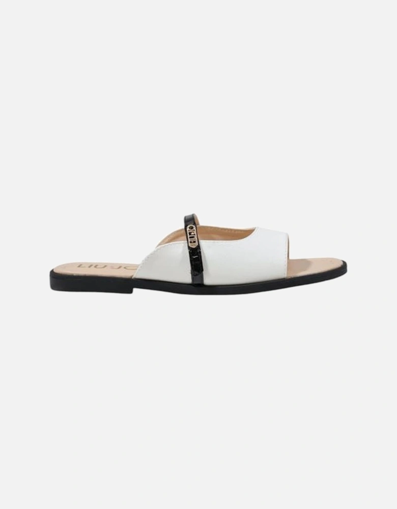 Elegant Polyurethane Sandals with Metal Details Women - Black And
