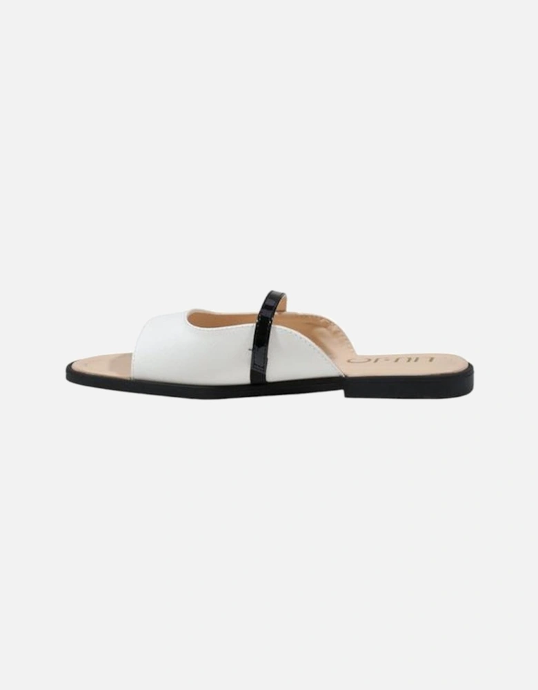 Elegant Polyurethane Sandals with Metal Details Women - Black And