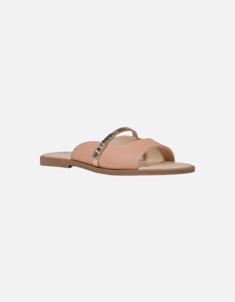Elegant Polyurethane Sandals with Metal Details Women - Orange