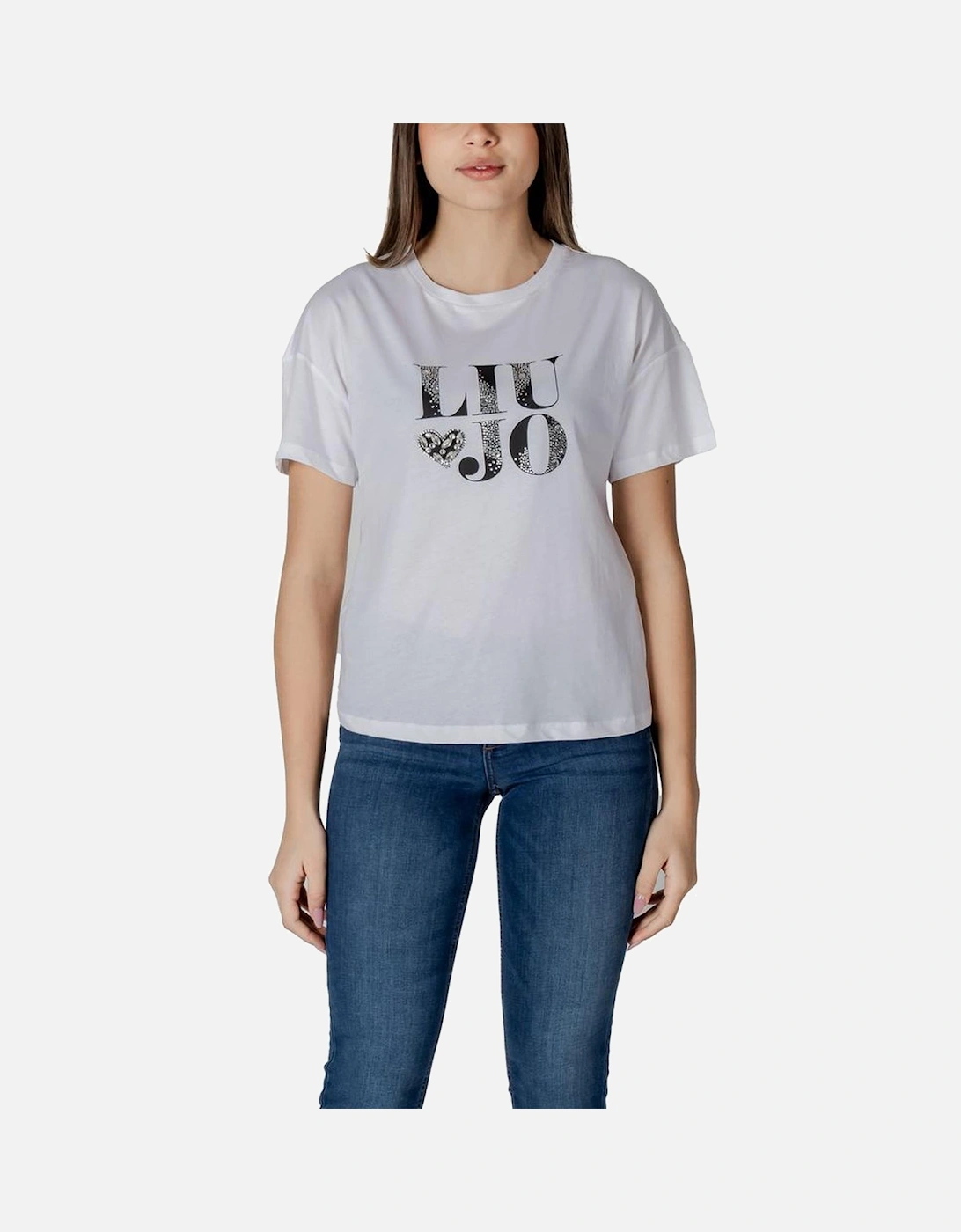 Short Sleeved Cotton T-Shirt Women - Black And White, 6 of 5