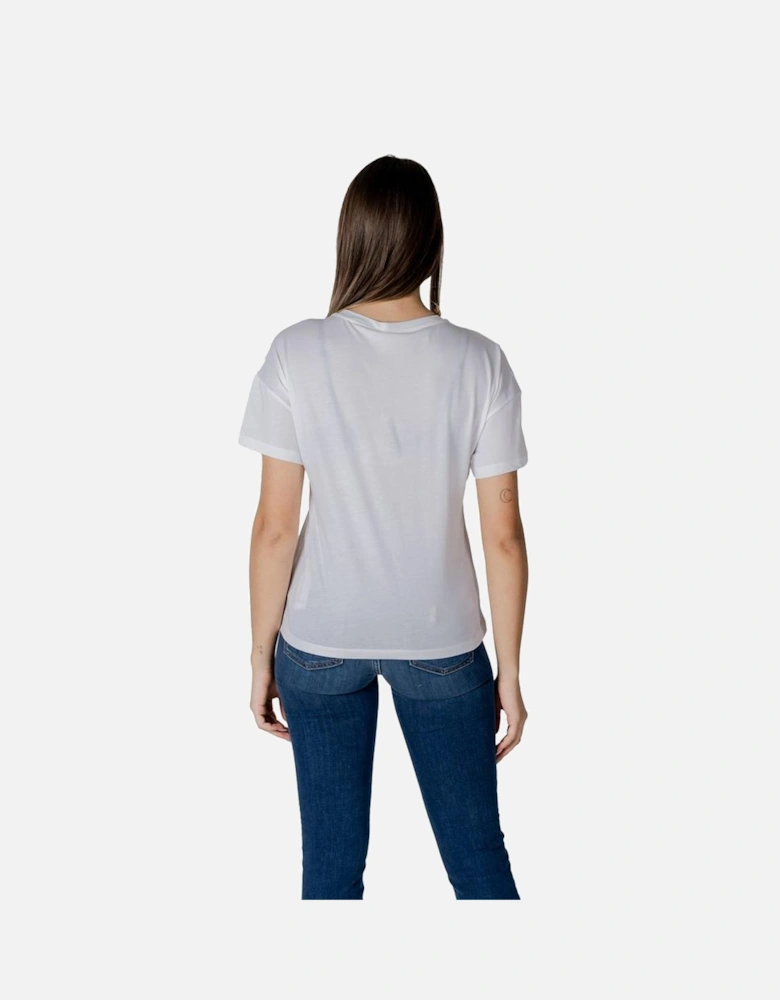 Short Sleeved Cotton T-Shirt Women - Black And White