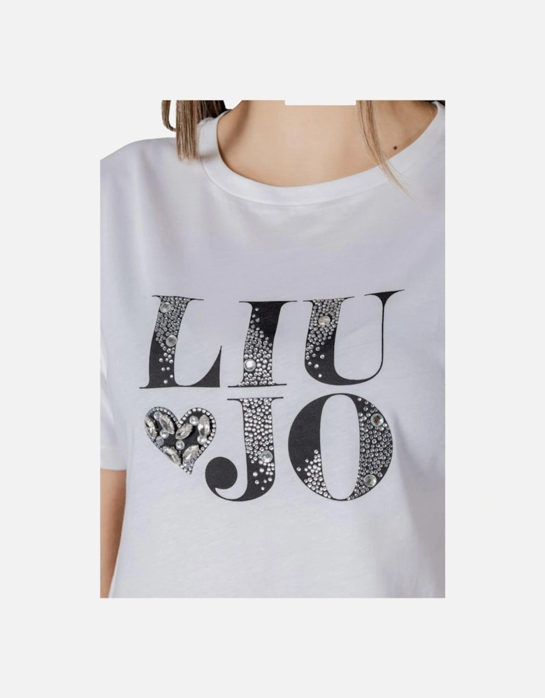 Short Sleeved Cotton T-Shirt Women - Black And White