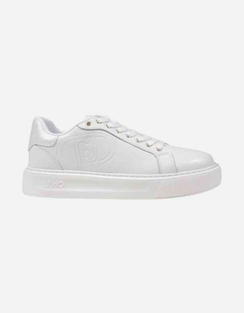 Leather Polyurethane Modern Refined Sneakers Women - Cream