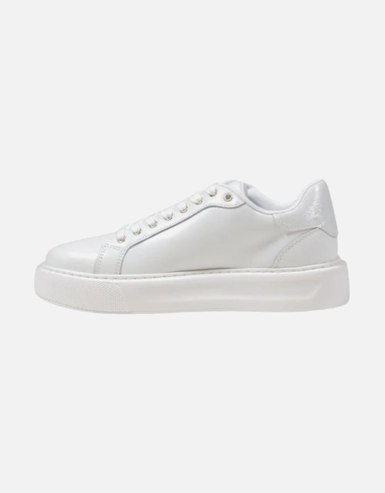 Leather Polyurethane Modern Refined Sneakers Women - Cream