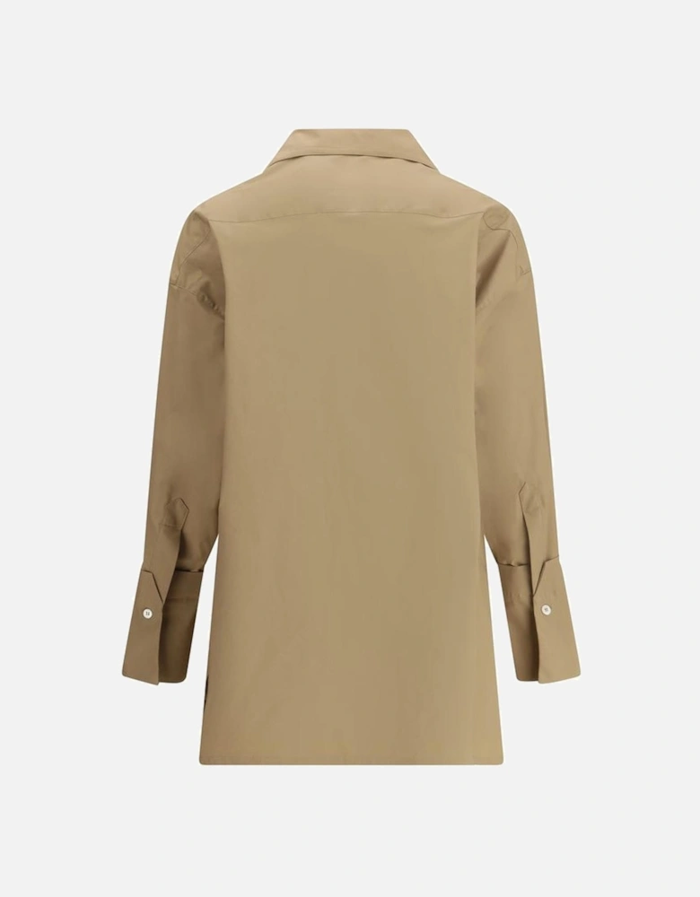 Relaxed Fit Collared Shirt Women - Brown