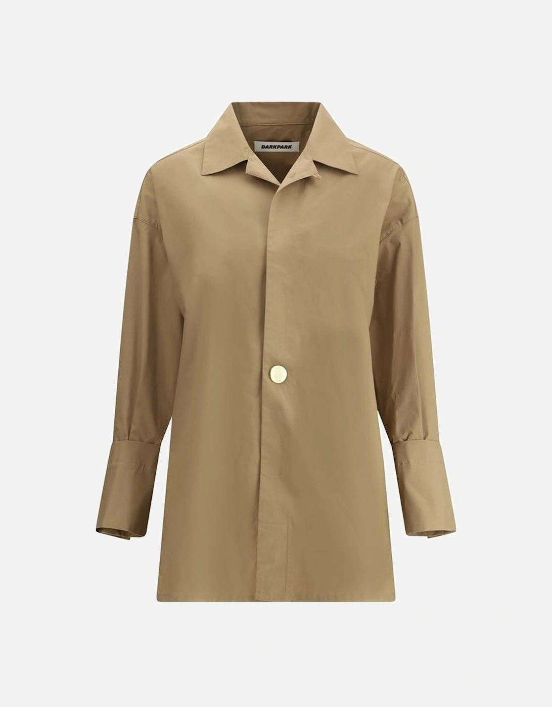 Relaxed Fit Collared Shirt Women - Brown, 4 of 3