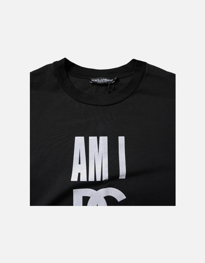 Crew Neck Short Sleeve T-Shirt Women - Black