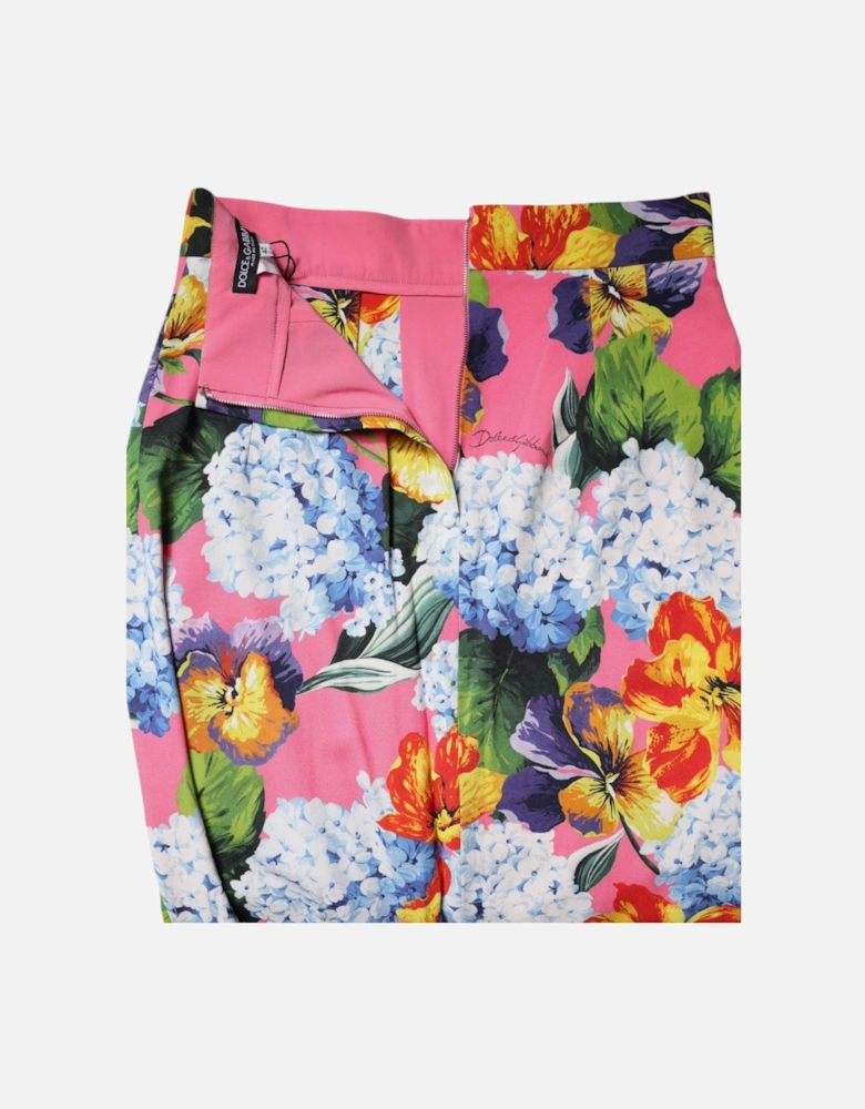 Floral Print Pencil Skirt with Side Slit Women - Multicolor