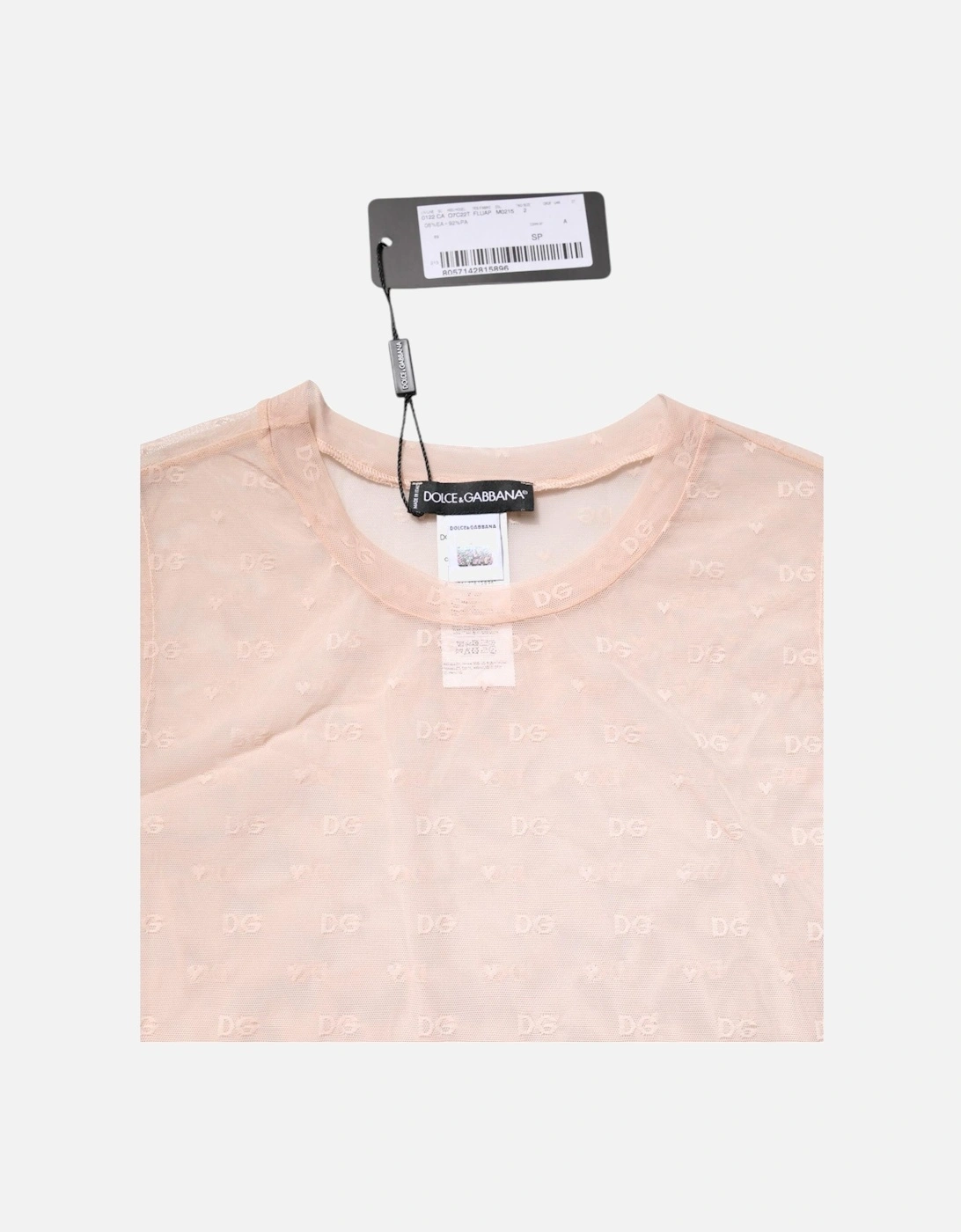 Round Neck Nylon Sleeveless Tank Top Women - Beige T-Shirts