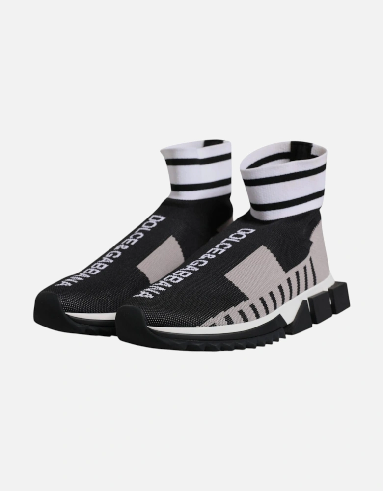 Sorrento Slip-On Sneakers with Rubber Sole Women - Black And Gray