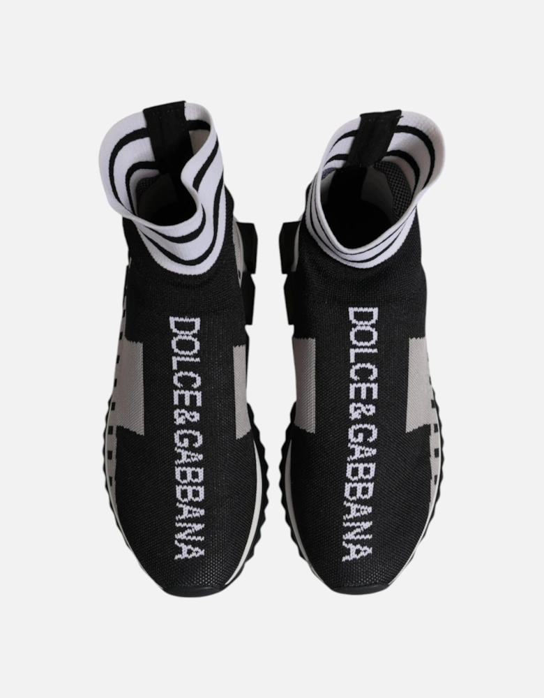 Sorrento Slip-On Sneakers with Rubber Sole Women - Black And Gray