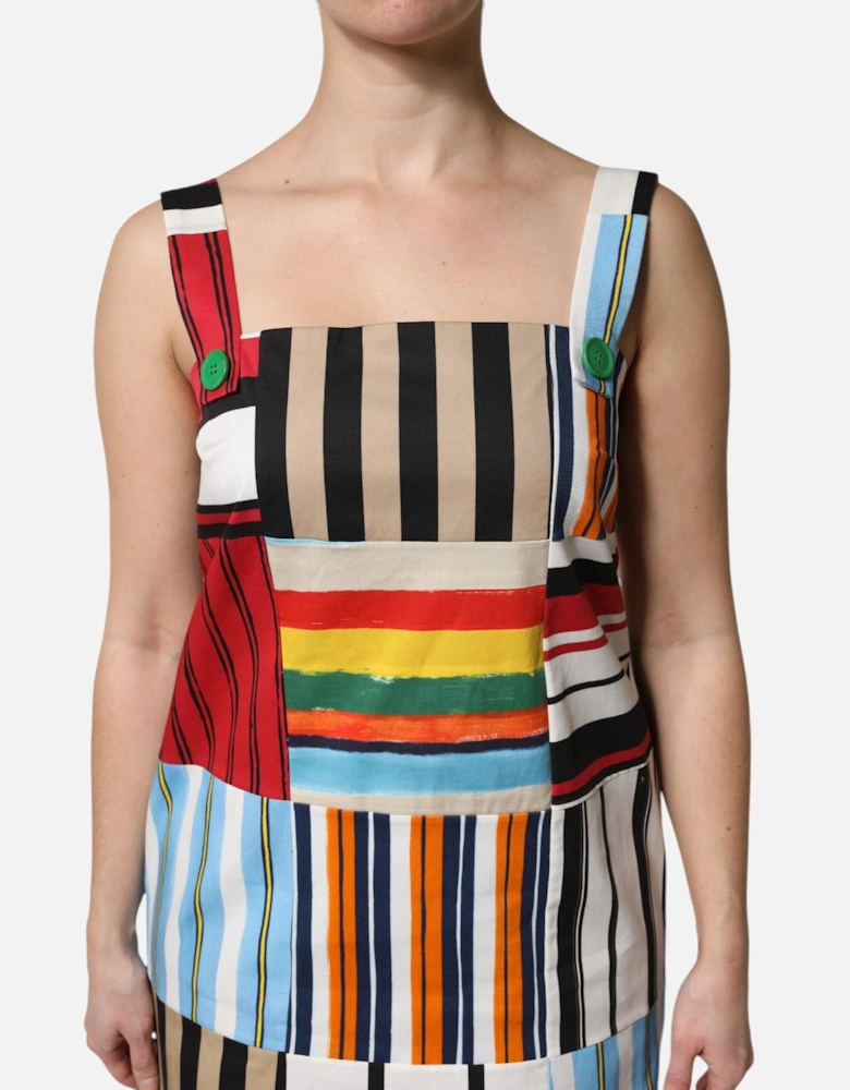 Cotton Sleeveless A-Line Mini Dress Women - Multicolor Dresses