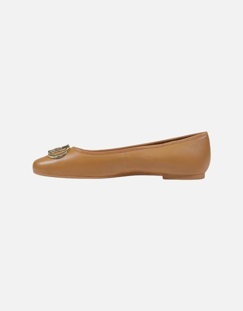 Elegant Low Shoes with Ovis Aries Upper Women - Beige Flats