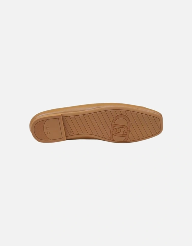 Elegant Low Shoes with Ovis Aries Upper Women - Beige Flats