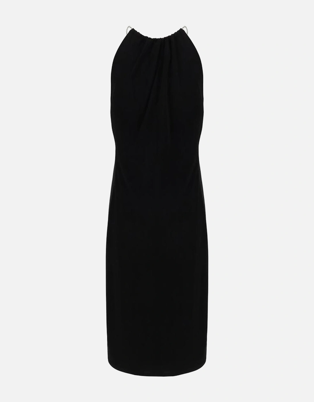 Chain Embellished Cut-Out Midi Dress Women - Black Dresses