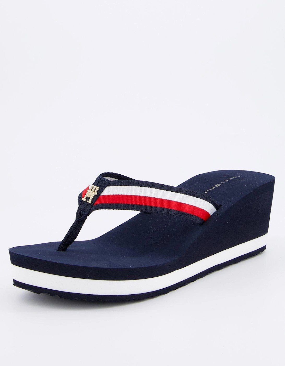 Wedge Flip Flop - Navy, 2 of 1