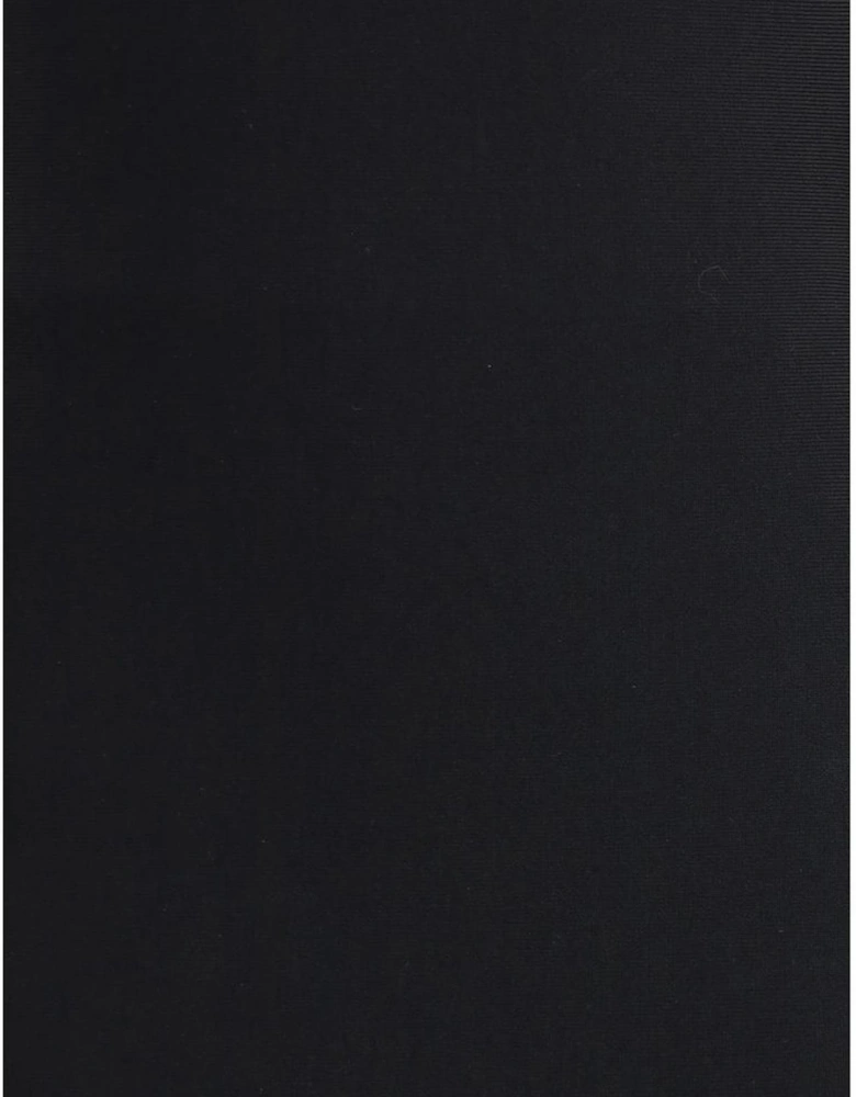 ALine Midi Dress Short Sleeves Women - Black Dresses