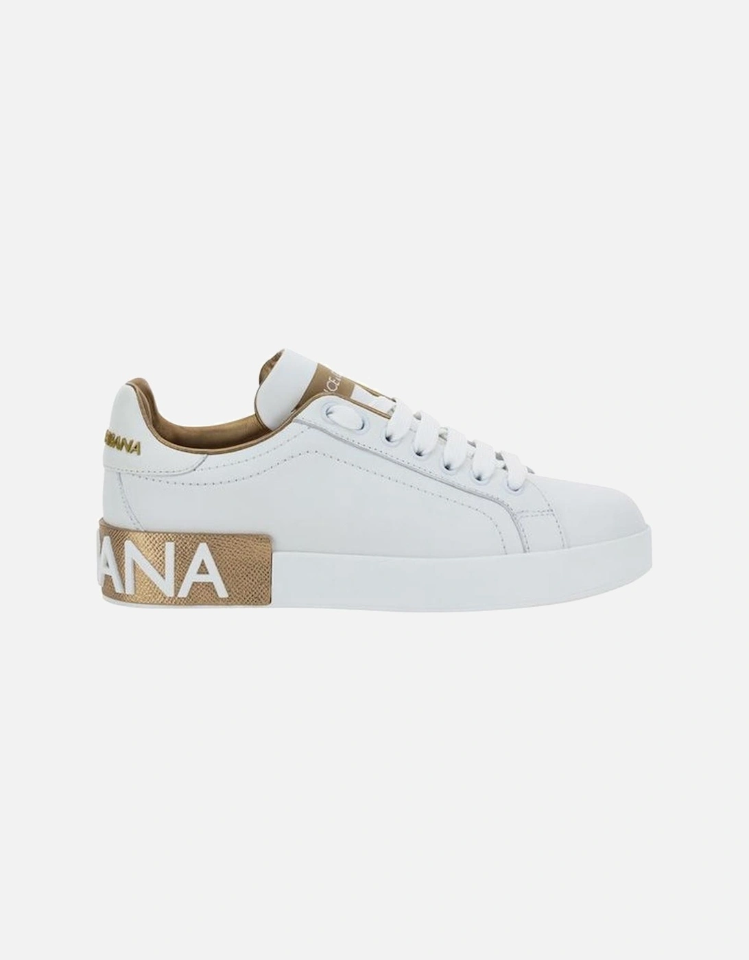 Calfskin Portofino Lace-Up Sneakers Women - White, 5 of 4