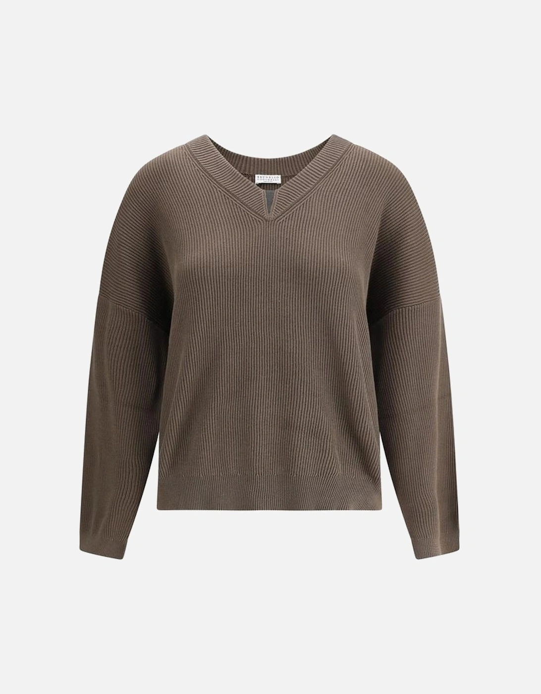 V-Neck Cotton Sweater with Jewel Embellishments Women - Green, 4 of 3