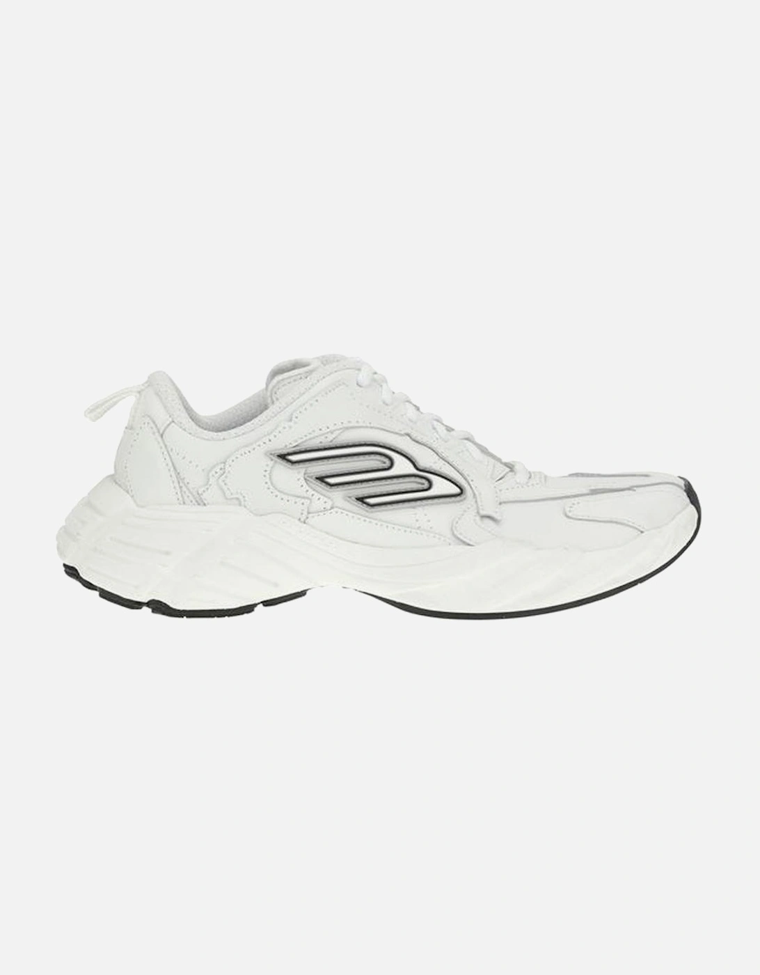 Monday Sneakers with 3B Sports Icon Motif Women - White, 5 of 4