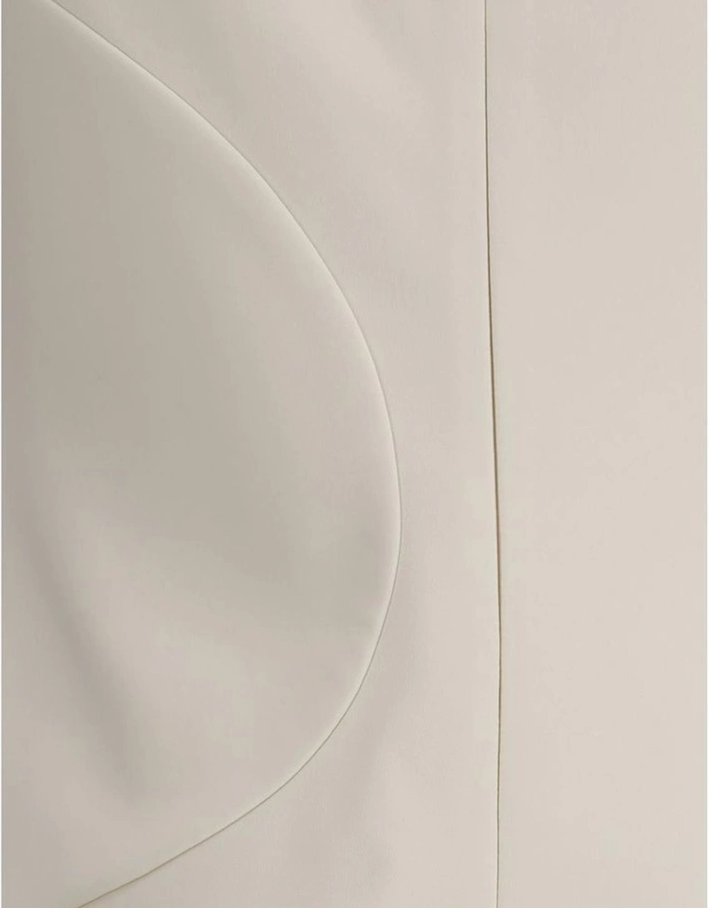 Asymmetrical Hem Dress Cutout Detail Women - White Dresses