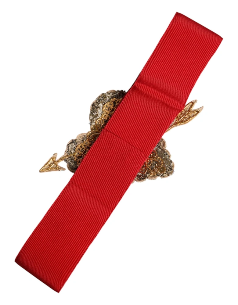 High-Quality Waist Belt with Logo Details Women - Red