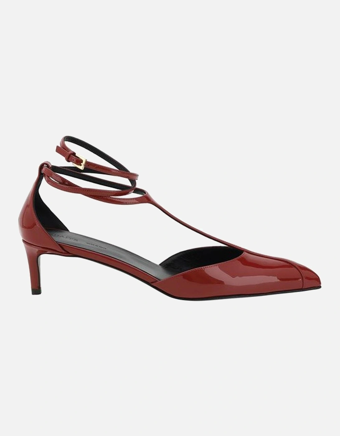 Elegant T-Strap Almond Toe Mia Pumps Women - Red, 4 of 3