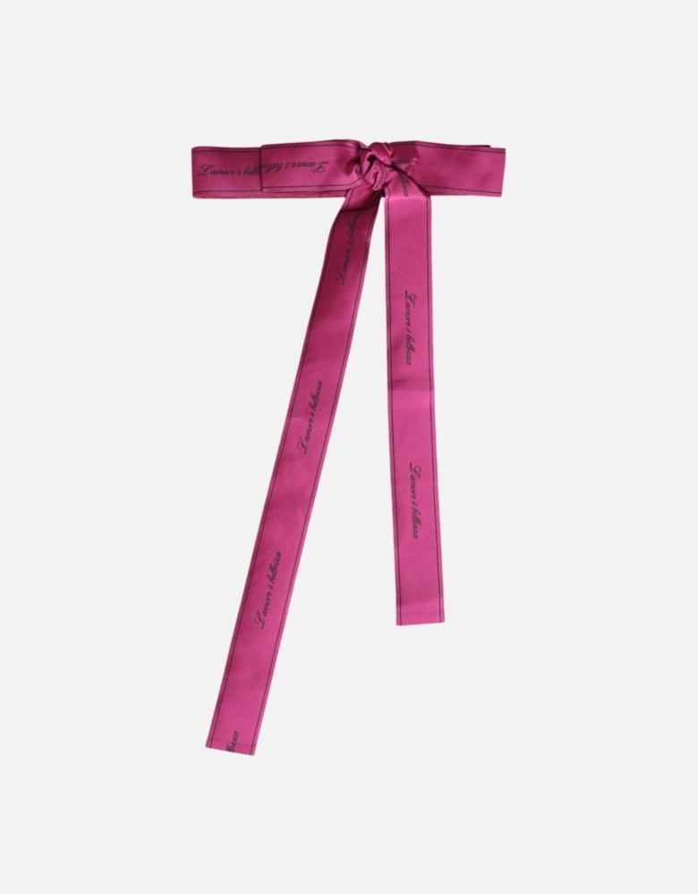 Logo Detail Waist Belt with Snap Button Closure Women - Pink