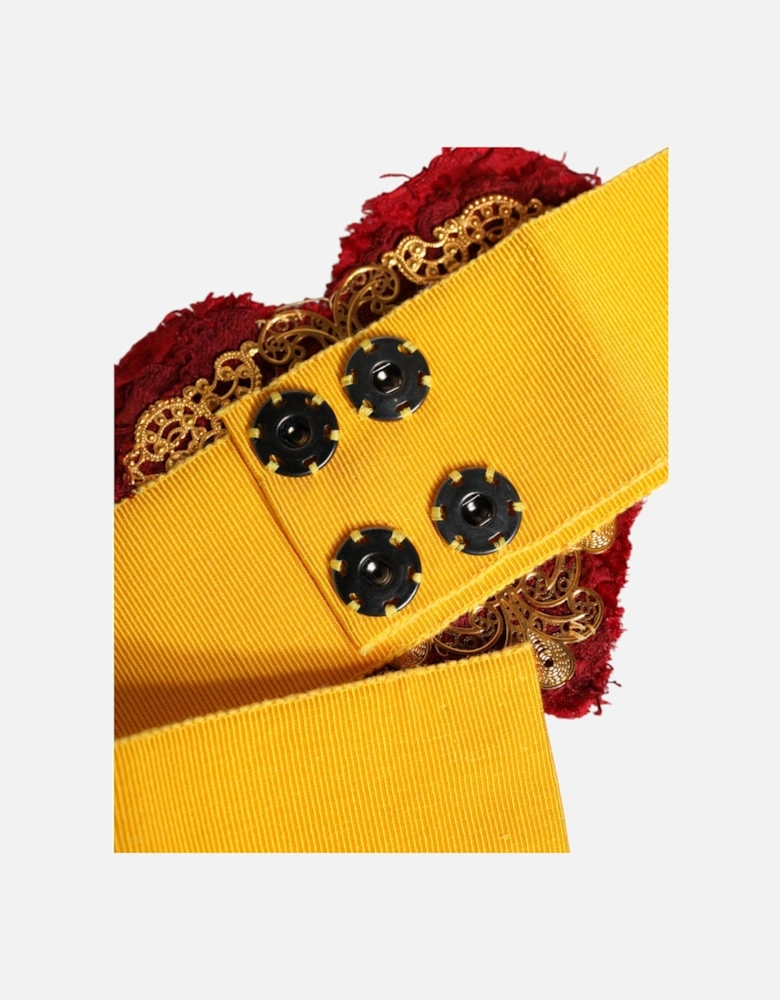 High-Quality Cotton Viscose Waist Belt Women - Yellow