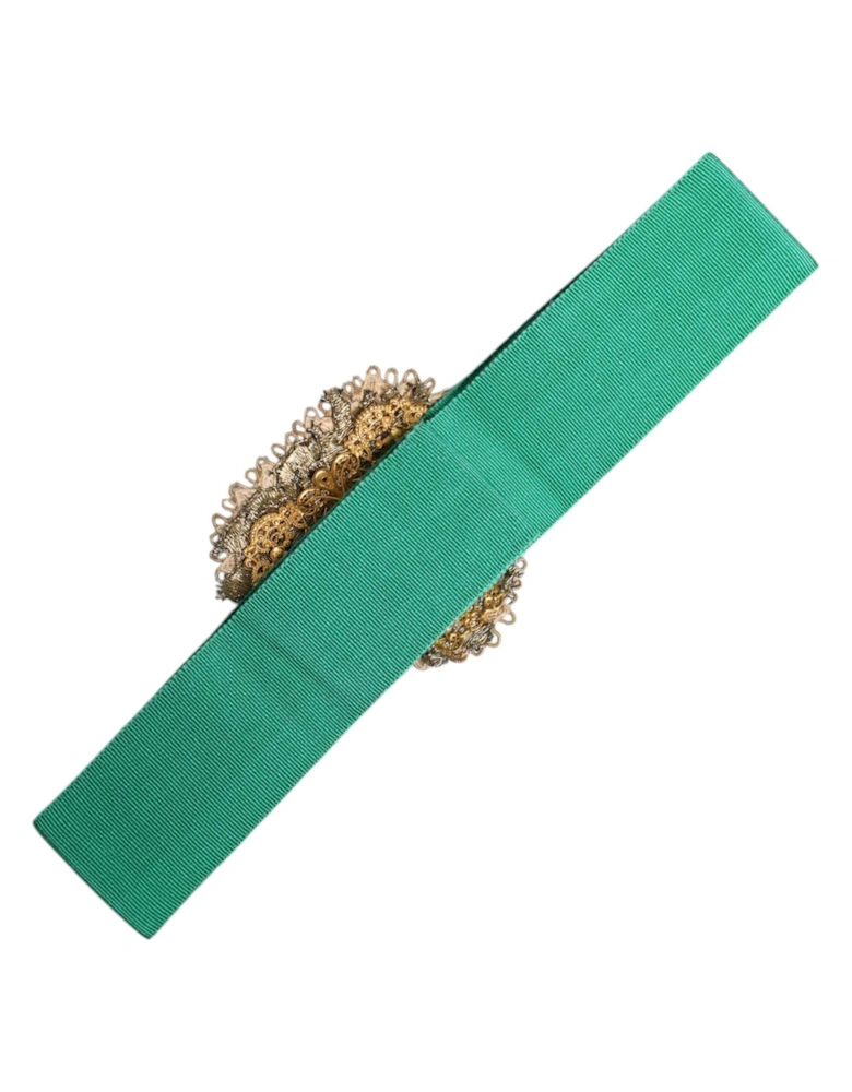 High-Quality Snap Button Waist Belt Women - Green