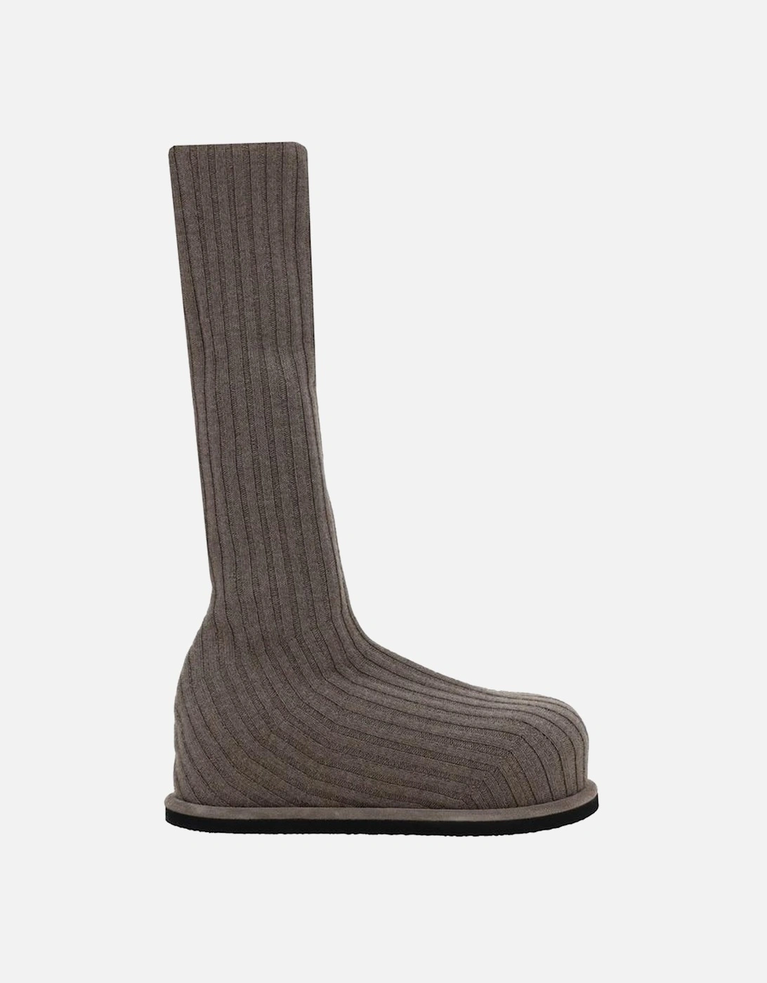 Wool Veneda Boots with Ribbed Sock Design Women - Beige, 4 of 3