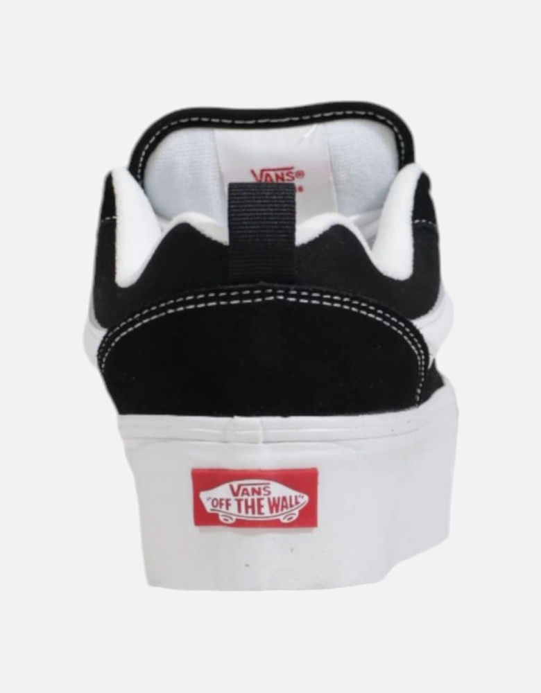 Suede Leather Ankle Boots Women - Black And White Sneakers