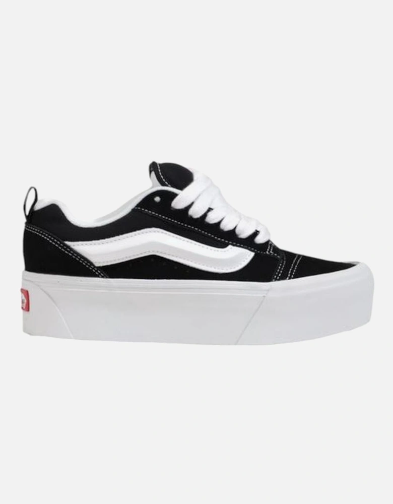 Suede Leather Ankle Boots Women - Black And White Sneakers